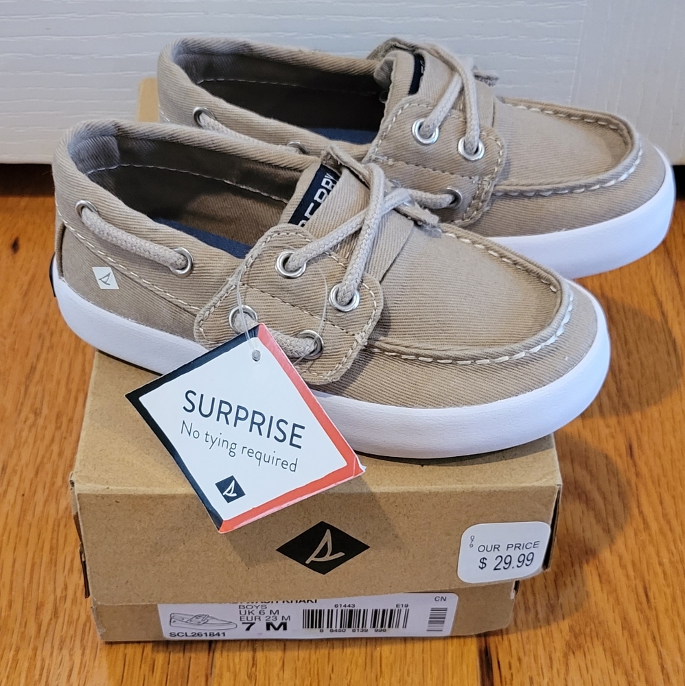 Toddler Boys Sperry Boat Shoes sz 7